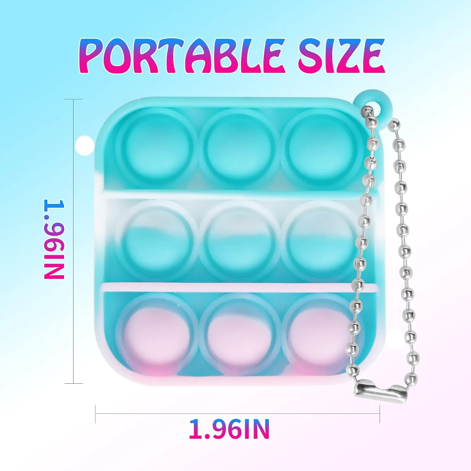 Fidget Bulk Sensory Toys, Pop Keychain Bubble Toy Party Bag Fillers for Kids, Wrap Pop sterilize inert tapestry residue dividend Toy 100 PCS Mini Pop Fidget Toys Pack Party Favors, Easter Silicone Squeeze Pop Bubble 