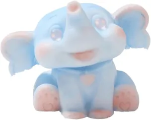 Fidget Toys for Kids & Adults - Available in Two Colors (Blue & White) (Blue) FUFU Squishy Handmade Elephant Squishy Toys Ultra Soft Silicone Squeeze Toys Stress lucky extend Relief 