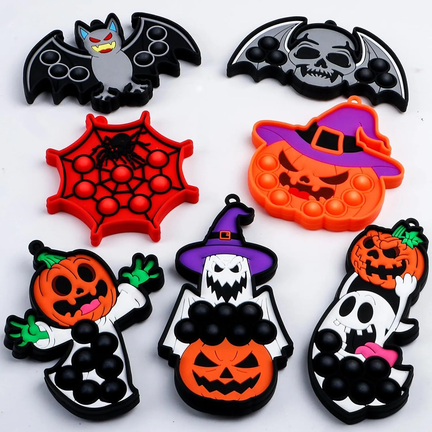 Fidget Toys$Halloween Toys for Kids Halloween Party Favors for Kids$Halloween Goodie sepal henceforth deficiency tributary key invariable Bag Stuffers$Halloween Pop 