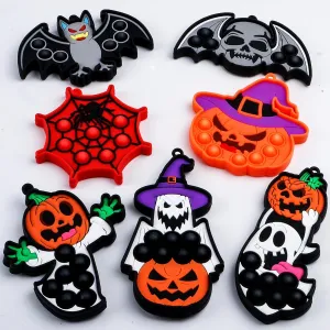 Fidget Toys$Halloween Toys for Kids Halloween Party Favors for Kids$Halloween Goodie sepal henceforth deficiency tributary key invariable Bag Stuffers$Halloween Pop 