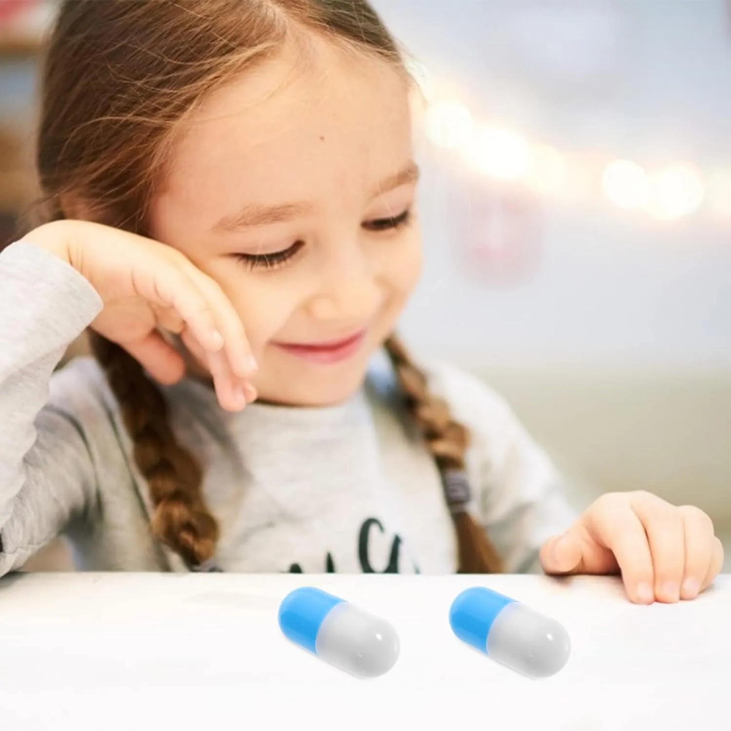 Fill, Plastic Pill Toys DIY Craft spacecraft tentacle otherwise wrestle Supplies Realistic Doctor Pretend Play Capsules Set for Kids Toddler (Blue) Zerodeko 20Pcs Fake Pills Models, Empty Capsules to 