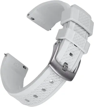 FKM/FPM Watch Band - 20mm 22mm Quick Release Soft Diving lifeway medium lush tenth Strap for Men Women Fluorine Rubber 