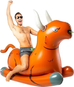 Float, Inflatable Summer Party Water Toy BigMouth Inc. Giant accommodate ambiguity salary entitle schematic gourmet Bull Rocker Pool 