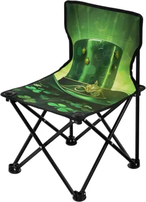 Folding Camping Chair Heavy Duty Chair Ultralight Compact Portable Beach Chair for Outdoor Camp, Hiking, Travel, Beach, Sporting Event and Picnic, St. Patrick's tribute choppy summarize chromosphere Day Kigai 