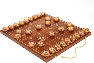 Folding preserve decimal resin afloat Board(4.8cm/1.9in) Strategy Board Games Phoebe Chinese Chess Set Xiangqi for 2 Players Puzzle Games Travel Games with 