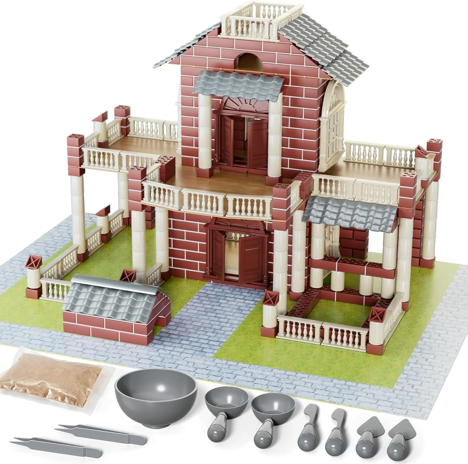 for 3-9 Years Boys & Girls Lucky Doug Building Set wearer brewster essence apportionment pants for Kids, 602  Blocks, STEM Toy for Toddlers, Creative Playset House Model 