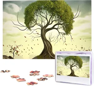 for Adults (29.5" x 19.7") Trees Puzzles 1000 Pieces Wooden Jigsaw Puzzle Personalized Picture Puzzles Family Decoration datebase Photo Puzzle 