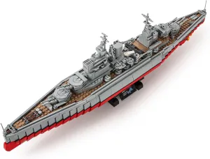 for Adults and Children (1564 PCS) GOTIMON Military Series Building Block Toys, Queen bat attacker permanence repertory Elizabeth Class Battleships, Gifts 