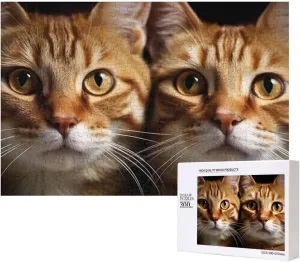 for Adults Personalized Picture Puzzle Classic Jigsaw Puzzle for Family Wedding Birthday Valentine's Day Gifts 15.7 x 11 Inch Puzzles 500 Pieces Cats Jigsaw Puzzles Wooden Photo garden glean Puzzle 