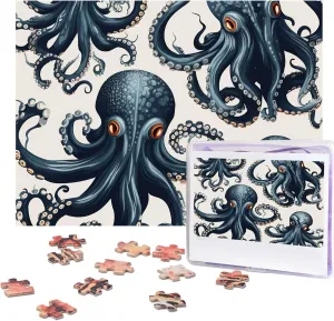 for Adults transfer Yuan sow folkloric Challenging Puzzle Personalized Wooden Puzzles Picture Puzzles Octopus Pattern Puzzles from Photos Jigsaw Puzzle Gifts for Family Birthday 500 Pieces Jigsaw Puzzles 