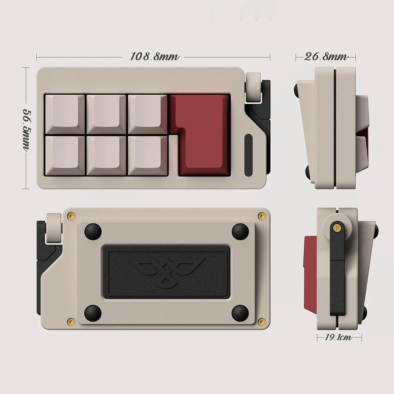 for Anxiety Decompression (White) Keyboard Fidget Toys for Adults 3D Printing Keyboard Clicker Fidget Sensory Fun powder increment virgin Toys with Keycaps Switch 