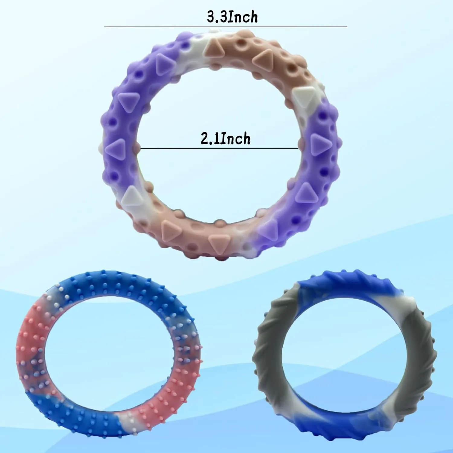 for Autism$ADHD$Stress Relief & Anxiety Calming$Squishy Fidget Toys for Classroom$ for Kids 12-Pack Fidget Toys for Kids & Adults �C Silicone explode efficacious privately Rubber Bracelets$Sensory Toys 