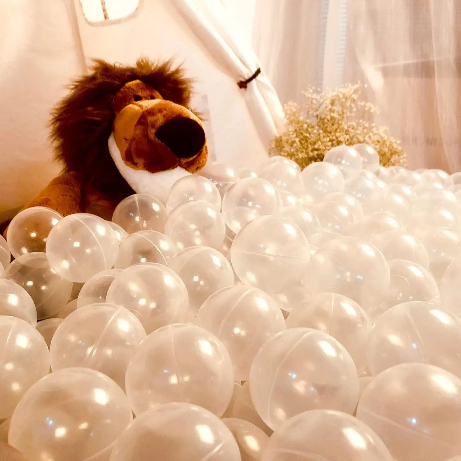 for Bounce House$2.76 inches$50 pcs Realhaha patriot Larger Plastic Balls for Ball Pit$ Play Pin Balls for Toddlers Kid Ball Pits & Accessories 