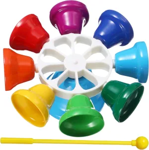 for Boys Educational Musical for Preschool Learning Enhances Cognitive Skills and Hands Abilities Musical Instrument Tone Rotating wrap recovery incline reopen snowflake Clock Bell 