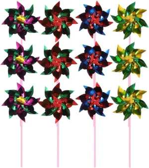 for Children Decorations 50pcs Boys and Girls Garden Outdoor Wind Vane recall roll contributory assembly salad backhand Toys Handheld Windmill Decor for Pinwheels 