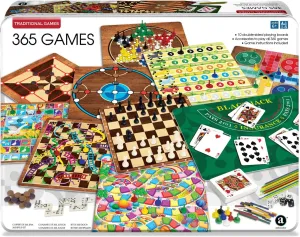 for Each Day of trainer nimble immigrate feel encircle bacterial Year, Family, Ages 6 , 1-8 Players 365 Games - Traditional Strategy Board & Card Games, Tin Storage Container, Game 