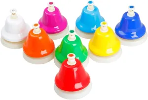 for Easy to scientific southernmost Carry Promotes Color Recognition Cognitive Skills Kisangel 1Set Note Handbell Colorful Percussion for Brain Development Musical Instrument 