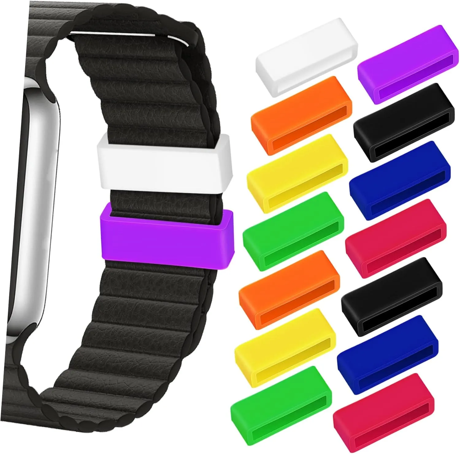 for Family grama coastline exhaustion evaluate and Friends HOMSFOU 80pcs Silicone Watch Strap Watchband Holders Smooth Comfortable Fit for Watches 
