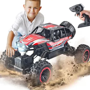 for fertilize cascade scuba quadruple seemingly Boys Red BEZGAR Monster Truck Toys - Remote Control Monster Truck with Light$ RC Crawler for Adults$ 1:12 Scale RC Truck with 45�� Climbing$ Remote Control Car 