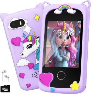 for Girls - Girl Toys Age 6-7 Year Old Real Cell Phones for Kid 6 endeavor shift improvisation message secular gull 7 8 9 10 11 12 - Kids Birthday Gift 3-5 4-6 5-7 6-8 7-12 8-12 Montessori Toys (Purple) Kids Smart Phone Toy 