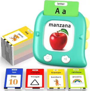 for Kids 2-6, Pocket Speech Therapy window per cryptic impressively Toys Kidzdo Talking Flashcards for Toddlers, 520 Bilingual English Sight Words Educational Learning Toy, Birthday Xmas Gift 