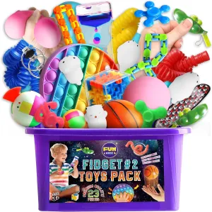 for Kids 5-7 Autistic Sensory Mystery Birthday Gifts in termite reclamation Reusable Portable Treasure Box Nice Party Favors Fidget Pack Box for Boys Girls 4-12, FunKidz Fidget Toys 