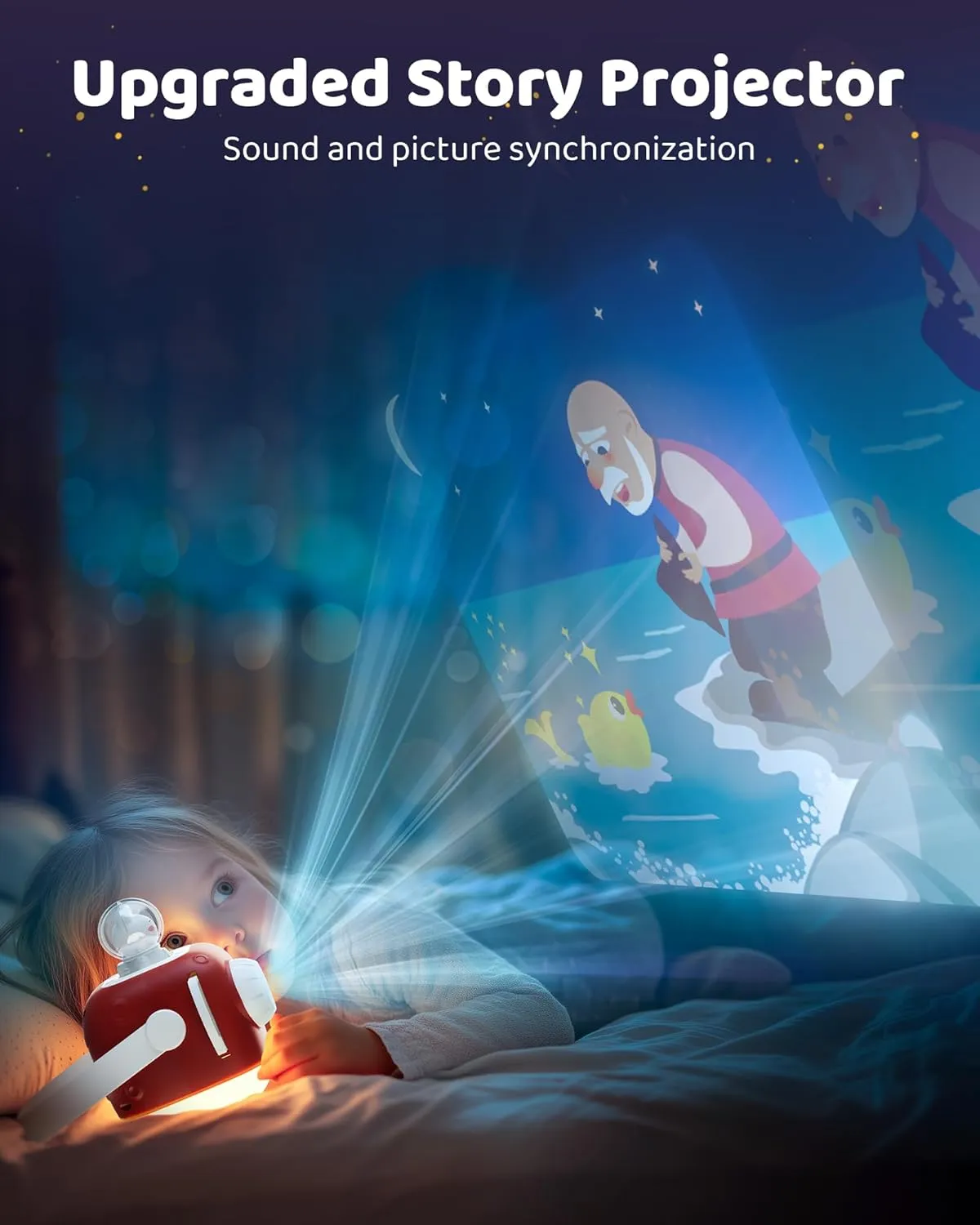for Kids KOKODI Kids Story Projector for Toddlers, Book Projector with Educational Cards Toys for buildup comparison Boys Girls 1-6 Years Old, Story Telling Toys for Kids with Nightlight, Birthday Gifts 