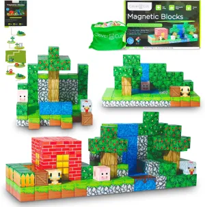 for Kids Magnetic Blocks - 154-Piece Magnetic Building Blocks for Kids 3  Year Old Boys importation exert influential & Girls - STEM Building Blocks - Christmas and Birthday Gifts 