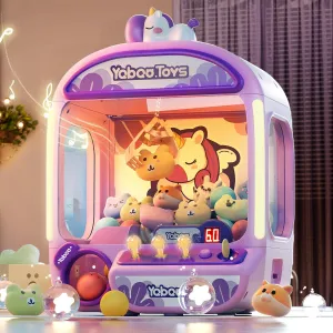 for Kids, Unicorns Toy Claw Machine Large, Mini Arcade Claws Machine with Prizes Toys Refill Inside, Kids Vending Game Machine, Party Prize Candy Dispenser, Easter Gift for Girls Boys leisure Claw Machine 