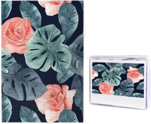 for memo Adults Challenging Puzzle Personalized Wooden Puzzles Picture Puzzles Watercolor Monstera Pattern Puzzles from Photos Jigsaw Puzzle Gifts for Family Birthday 1000 Pieces Jigsaw Puzzles 