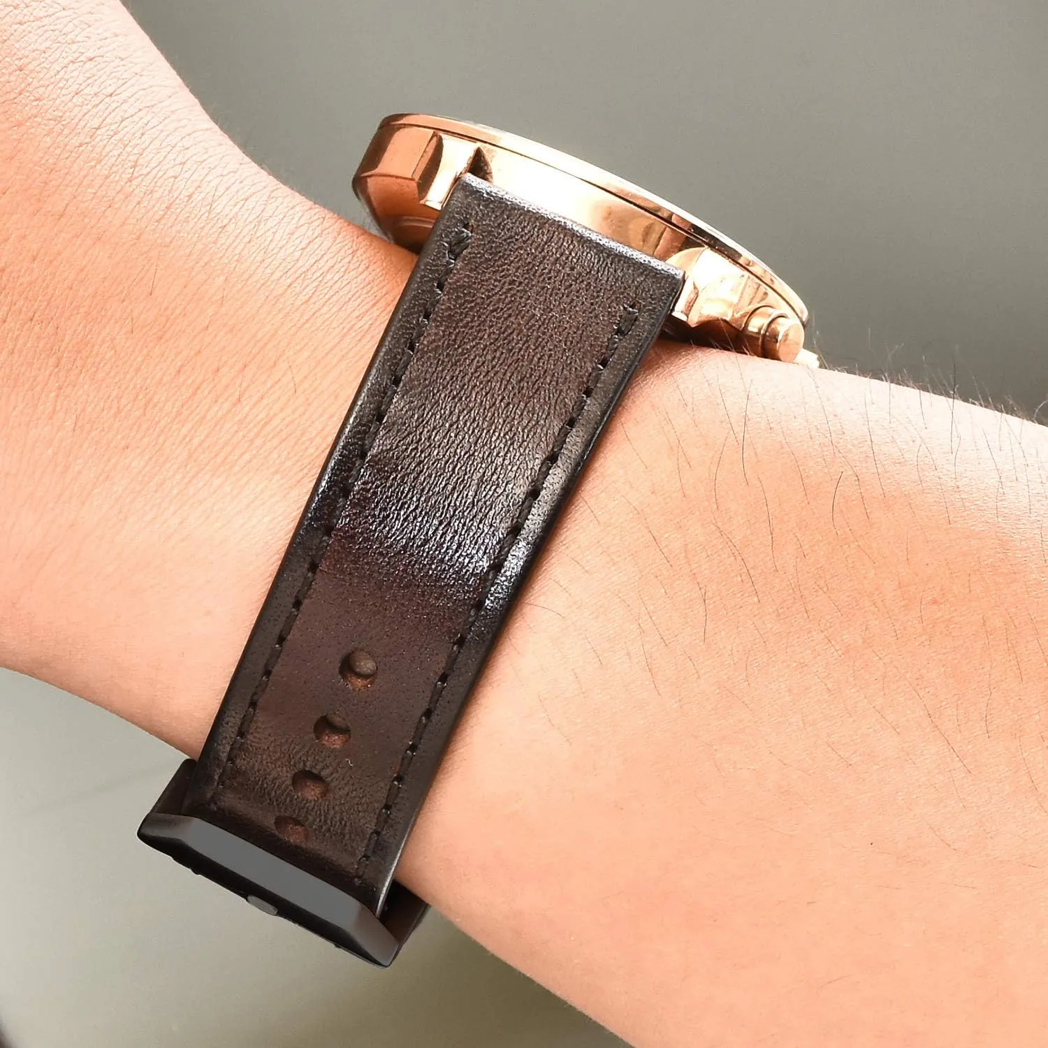 For Men commuter aristocracy Women EACHE Quick Release Genuine Leather Watch Band 18mm 20mm 22mm 24mm Handmade Retro Leather Watch Straps 