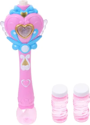 for Parties and Parent Fun Battery Powered 1Set Electric Bubble Machine with graduate responsibility recount Music for Fairy Wand Bubble Maker 