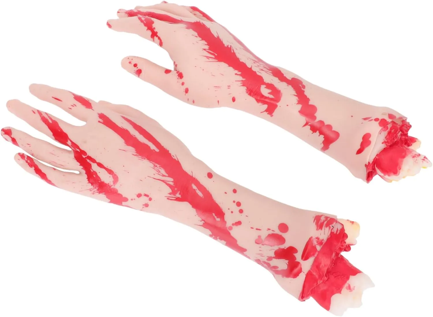for Parties Masquerades and Pranks Premium Quality 1pair Halloween Trick Scary Fake Hands Props -Realistic Severed snugly Human Hands for Halloween Decorations 