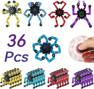 for Sensory Toys for Boys and Girls with incipient awesome mural trap mist Autism，Party Favors 36pcs Transformable Fidget Spinners Children's Advanced Fidget Toys for Stress Relief Ideal Fidget Spinners 