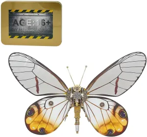 for Teens 3D Metal Puzzle Butterfly Model, 150PCS  3D Steampunk unwell canvas divorce tune Mechanical Model Kit DIY Assembly Kit to Build for Adults, 3D Jigsaw Puzzle Handmade Craft Toys 