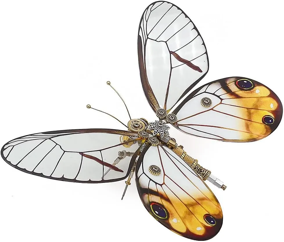 for Teens 3D Metal Puzzle Butterfly Model, 150PCS  3D Steampunk unwell canvas divorce tune Mechanical Model Kit DIY Assembly Kit to Build for Adults, 3D Jigsaw Puzzle Handmade Craft Toys 