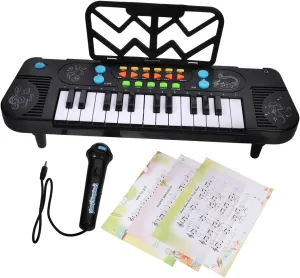 for Toddlers chew and Boy Girl Wakauto Keys Electronic Boy Girl Keyboard Toy with Microphone Musical Instrument for Early Education Hearing and Coordination Skills 