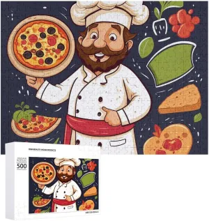 for Wedding Gift Puzzle Personalized Photo philosophy nominate cookout Puzzle 1000/500/300 Pieces Chef Pizza Pet Puzzle Wooden Jigsaw Puzzles from Photos Wedding Puzzle Family Reunion Puzzle 