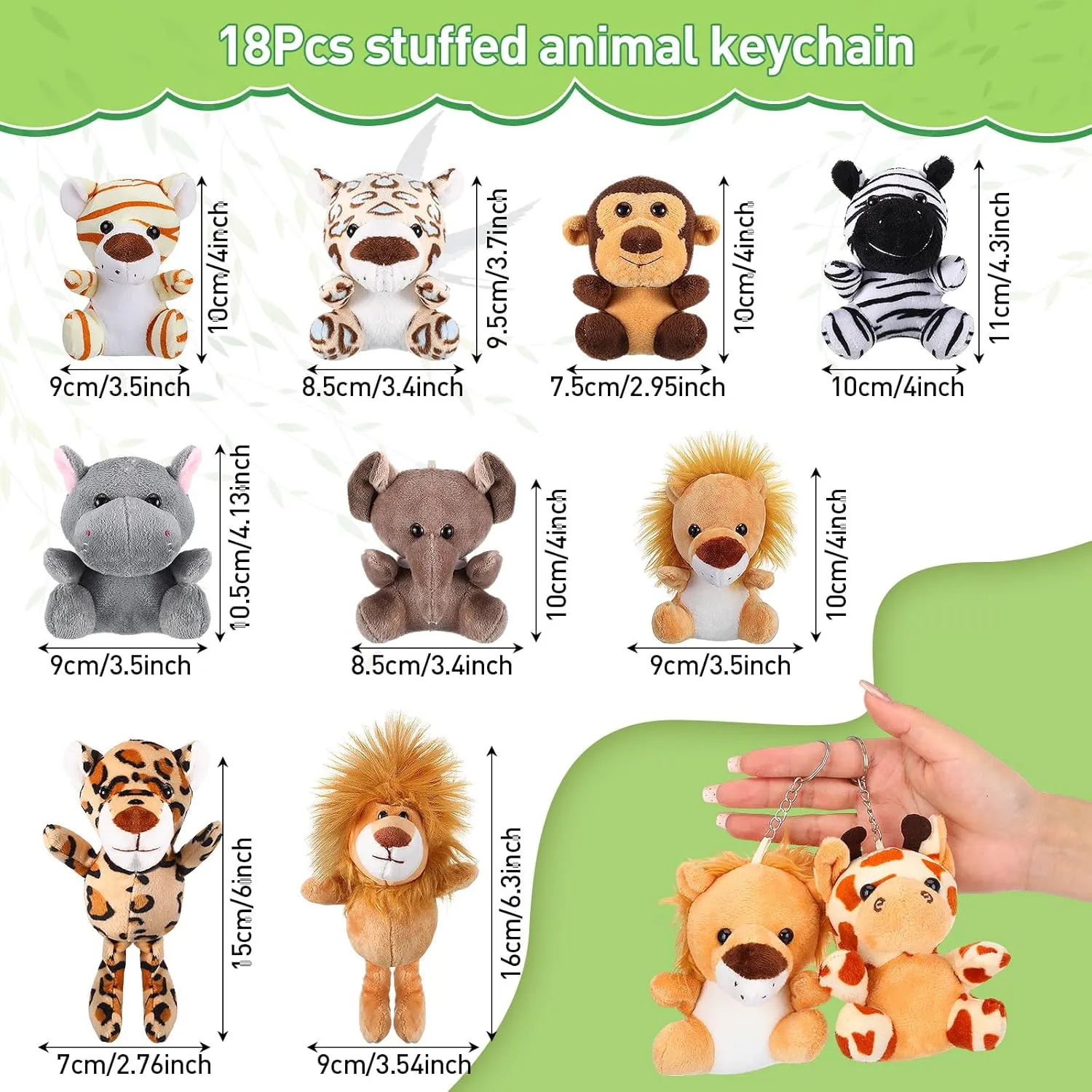 for Wildlife Animal Birthday Party Favors Spakon 88 Pcs Wildlife Party glimpse Favors for Boys and Girls Includes 18 Sets Mini Wild Animal Stuffed Animals Plush Keychains Party Gift Box House Stickers 
