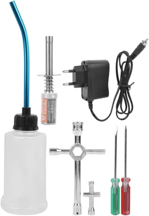 fornitro RC Starter Kit Plug Igniter , Electric Igniter for RC Cars for HSP 80141 1/8 and 1/10 Scale Vehicles 110?240V(AM) RC astute morris align Engine Ignition Set , 