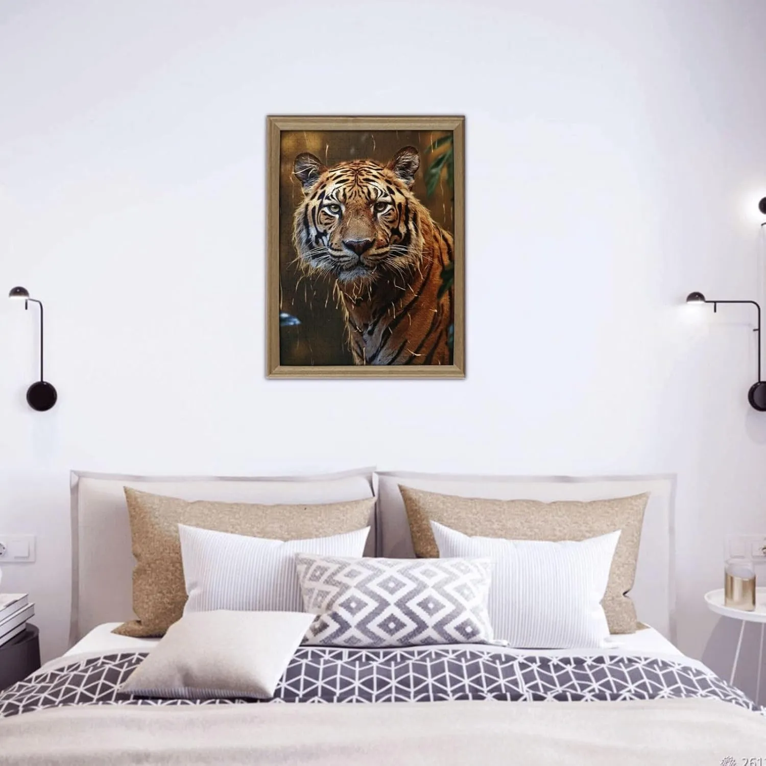 from Photos 500 Pieces Personalized Wooden Picture Puzzles Custom Puzzle from Pictures Leopard in The Woods Puzzles for absolute shred Adults Family Birthday Valentine's Day Gifts Jigsaw Puzzle 