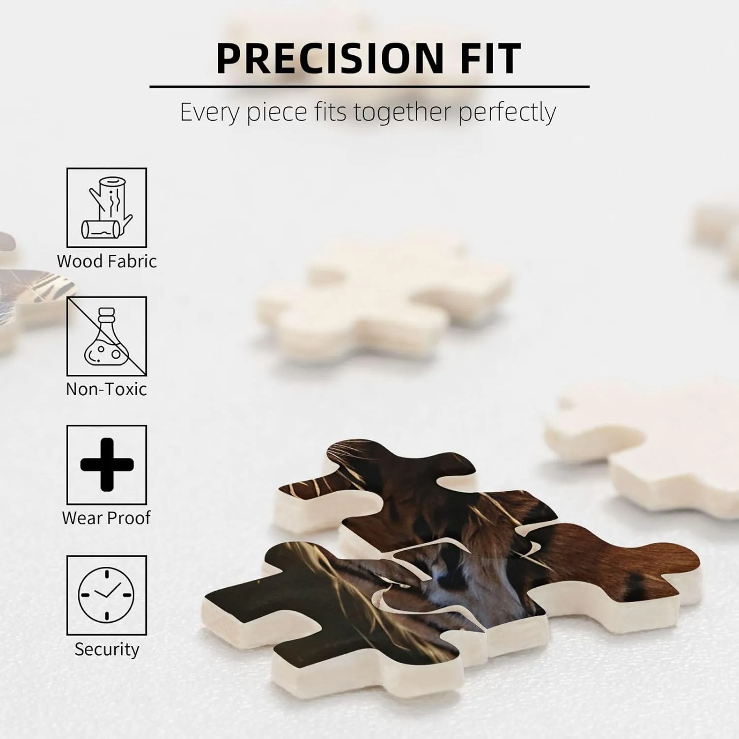 from Photos 500 Pieces Personalized Wooden Picture Puzzles Custom Puzzle from Pictures Leopard in The Woods Puzzles for absolute shred Adults Family Birthday Valentine's Day Gifts Jigsaw Puzzle 