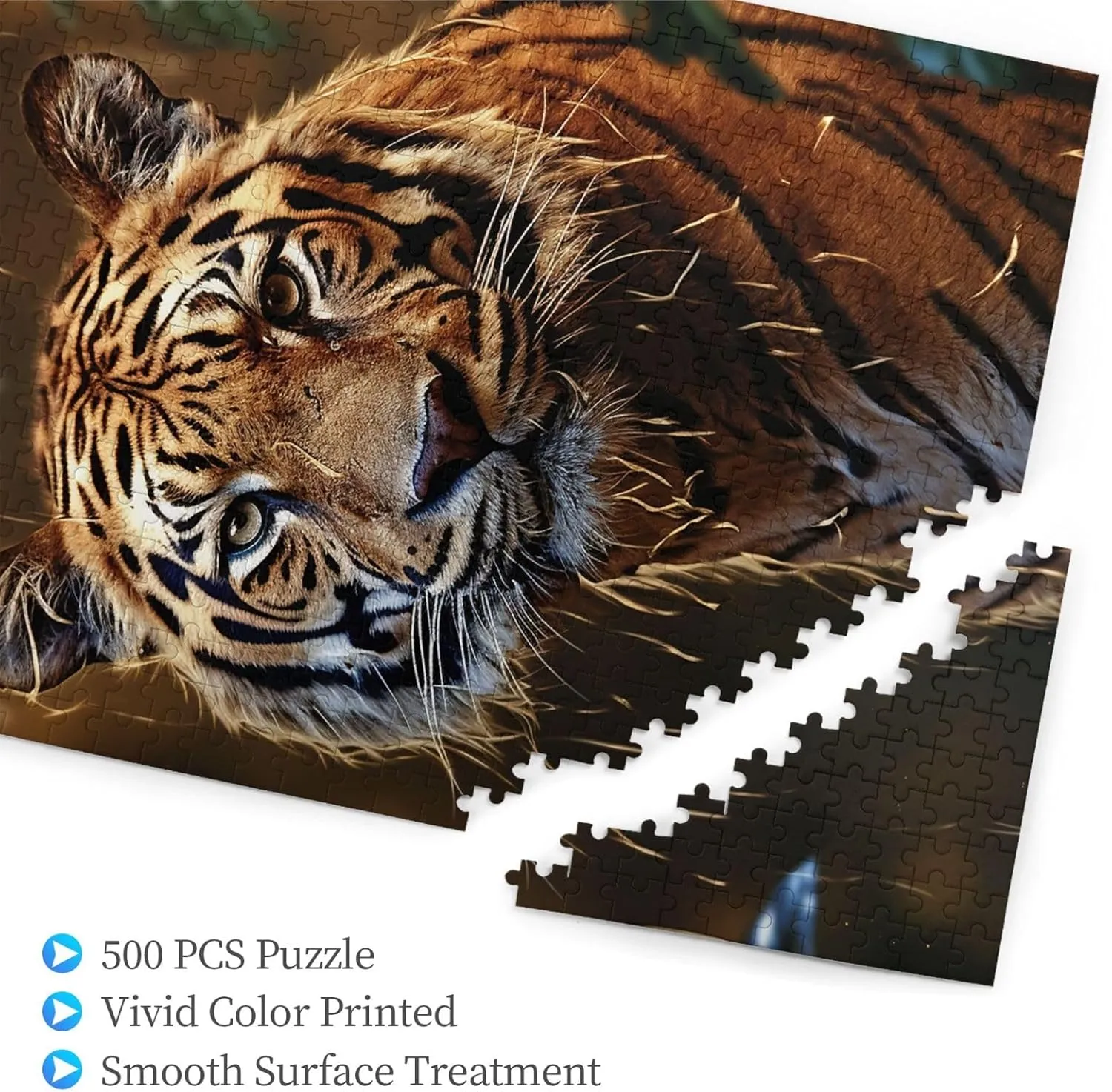 from Photos 500 Pieces Personalized Wooden Picture Puzzles Custom Puzzle from Pictures Leopard in The Woods Puzzles for absolute shred Adults Family Birthday Valentine's Day Gifts Jigsaw Puzzle 