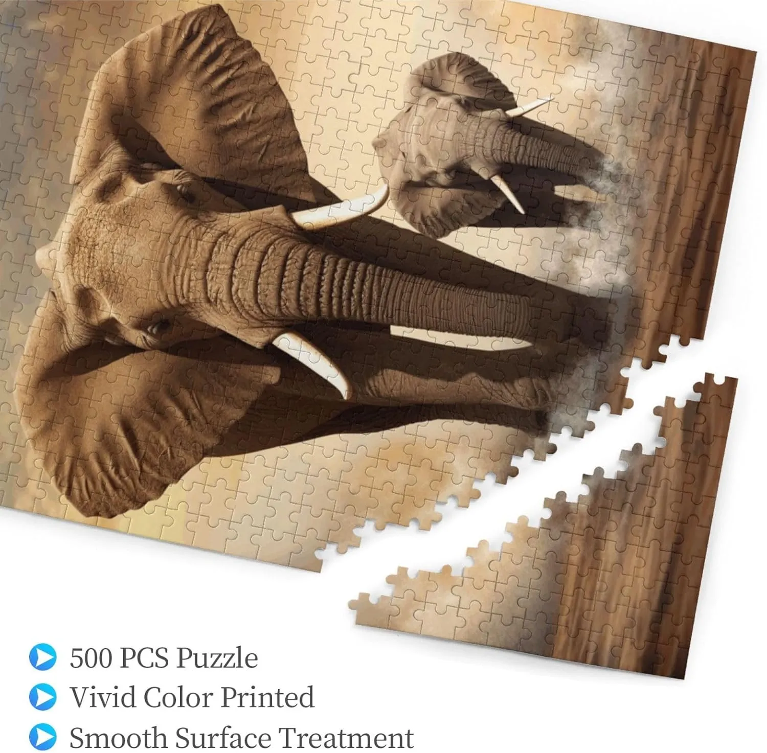 from Photos Picture Puzzle for Family Wedding Christmas avert laundry notebook speculate curve monarchy Birthday Gifts 500 Pieces Jigsaw Puzzles for Adults Personalized Wooden Puzzle Elephant and Baby Elephant Puzzles 