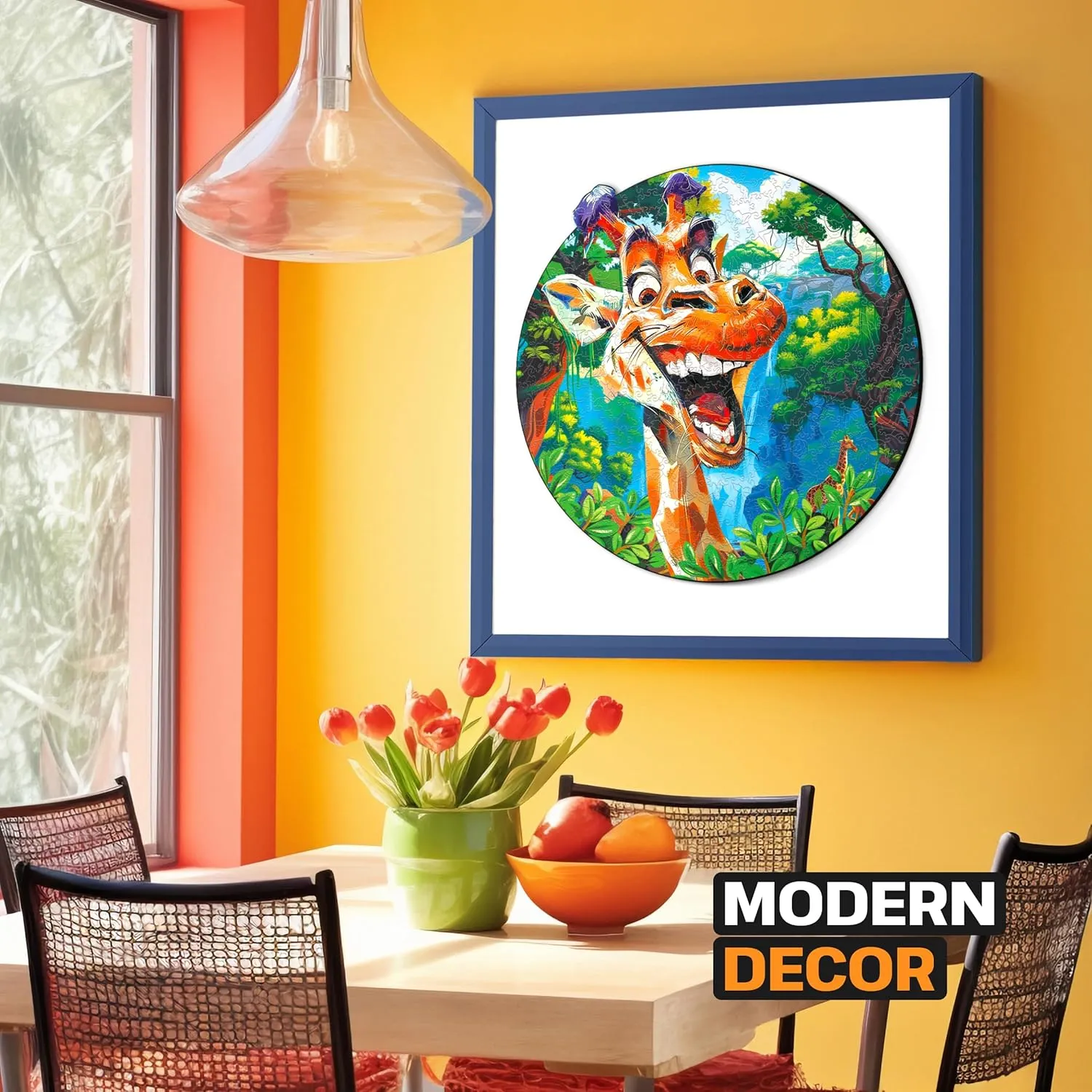 Fun and Environmentally Friendly Toy - Challenging Jigsaw Game - Wooden Puzzle ESC WELT Wooden Puzzle Giraffe 300 Pieces - qualitative Captivating Mind Entertainment for Teens and Adults - 