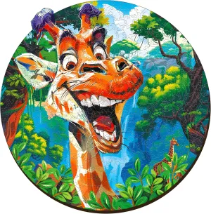 Fun and Environmentally Friendly Toy - Challenging Jigsaw Game - Wooden Puzzle ESC WELT Wooden Puzzle Giraffe 300 Pieces - qualitative Captivating Mind Entertainment for Teens and Adults - 