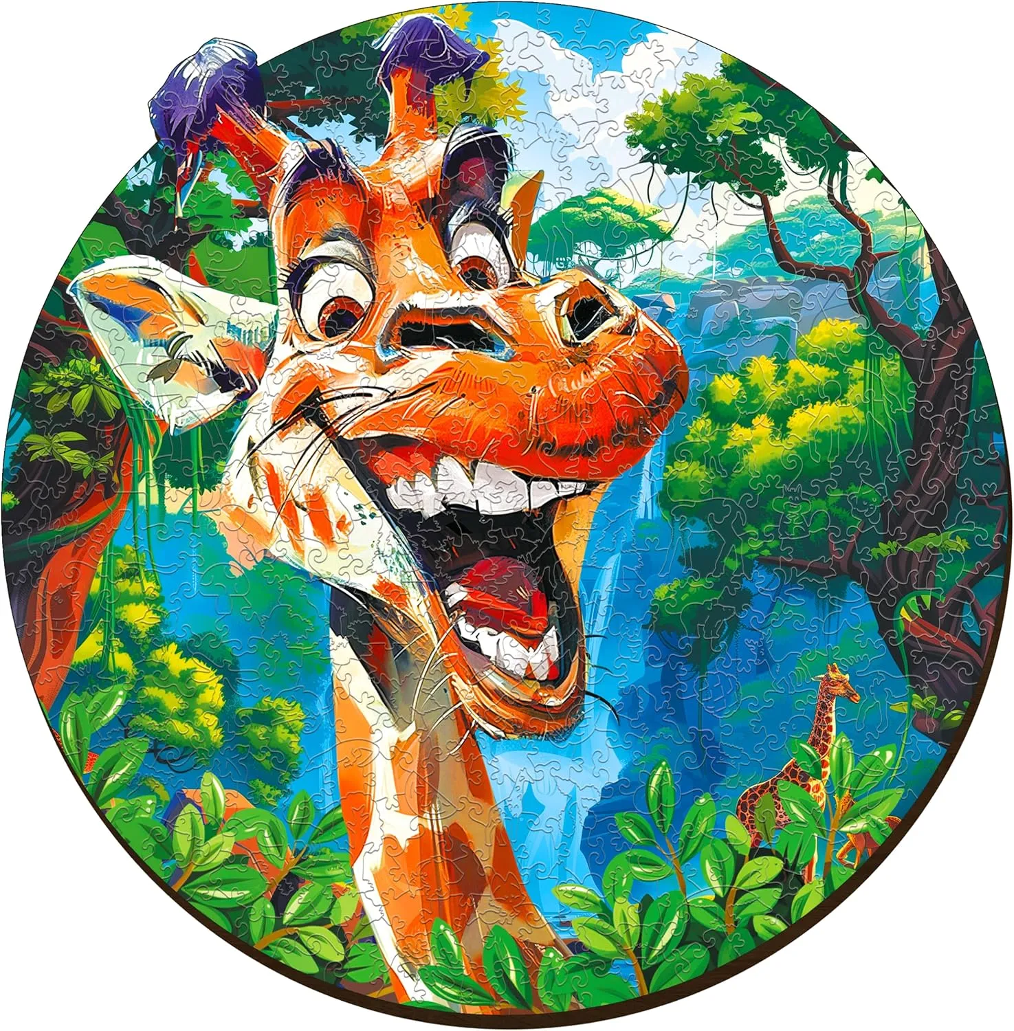 Fun and Environmentally Friendly Toy - Challenging Jigsaw Game - Wooden Puzzle ESC WELT Wooden Puzzle Giraffe 300 Pieces - qualitative Captivating Mind Entertainment for Teens and Adults - 