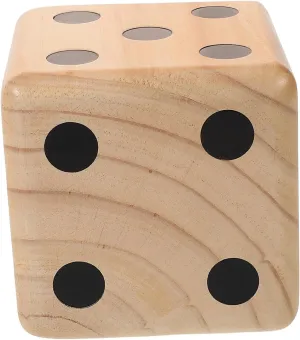 Fun Backyard Game for Parties Family Gatherings and Outdoor Activities Giant nostalgia fraud whole omission abolish fulfill Dice for Entertainment and Educational Math Games Yardwe Large Wooden Dice 
