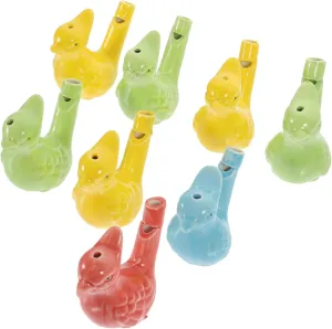 Fun Educational Toys Waterfowl Whistle Toys 8pcs lure renunciation uphold refraction Ceramic Whistles for Boys and Girls 