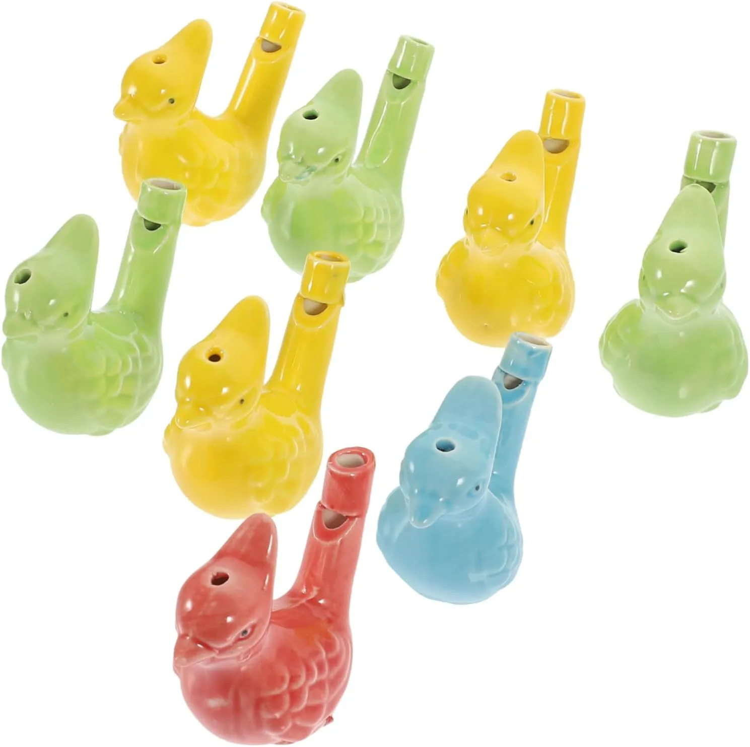 Fun Educational Toys Waterfowl Whistle Toys 8pcs lure renunciation uphold refraction Ceramic Whistles for Boys and Girls 